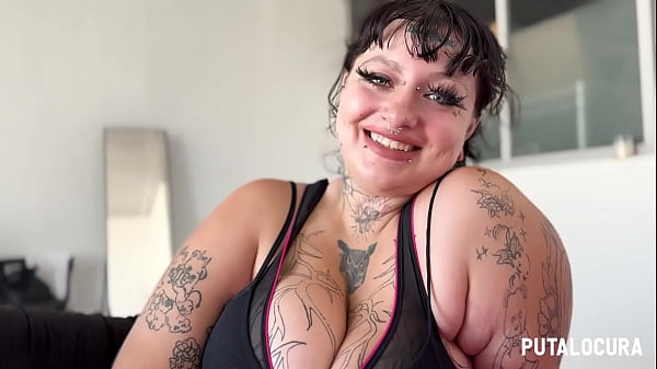 PutaLocura - Busty Goth BBW Deedee Talking and Fucking Hard with Torbe