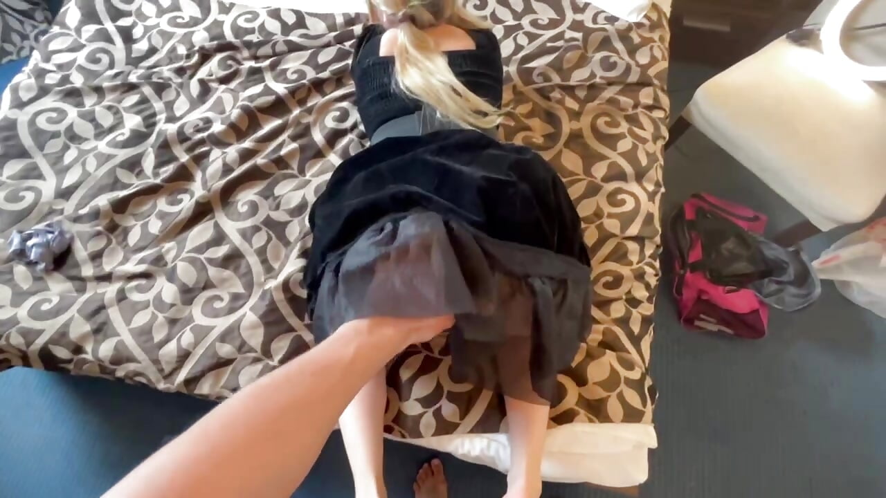 Fucking a goth girl in an unshaven pussy | MyGothGf.com