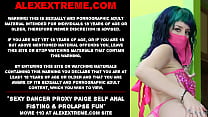 Sexy dancer Proxy Paige self anal fisting & prolapse fun